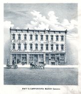 Patt and Carpenters Block, Creston, Union County 1876